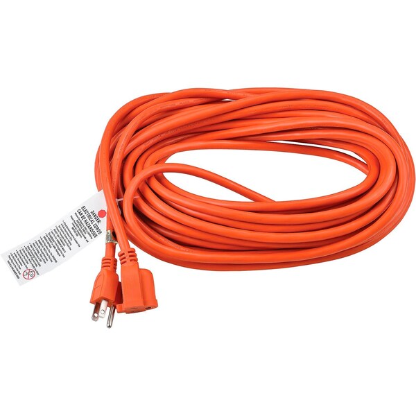 Global Industrial SJTW Extension Cord, 14 AWG, Outdoor, 14/3, 1 Outlets, Orange, 50 ft 500790 - main